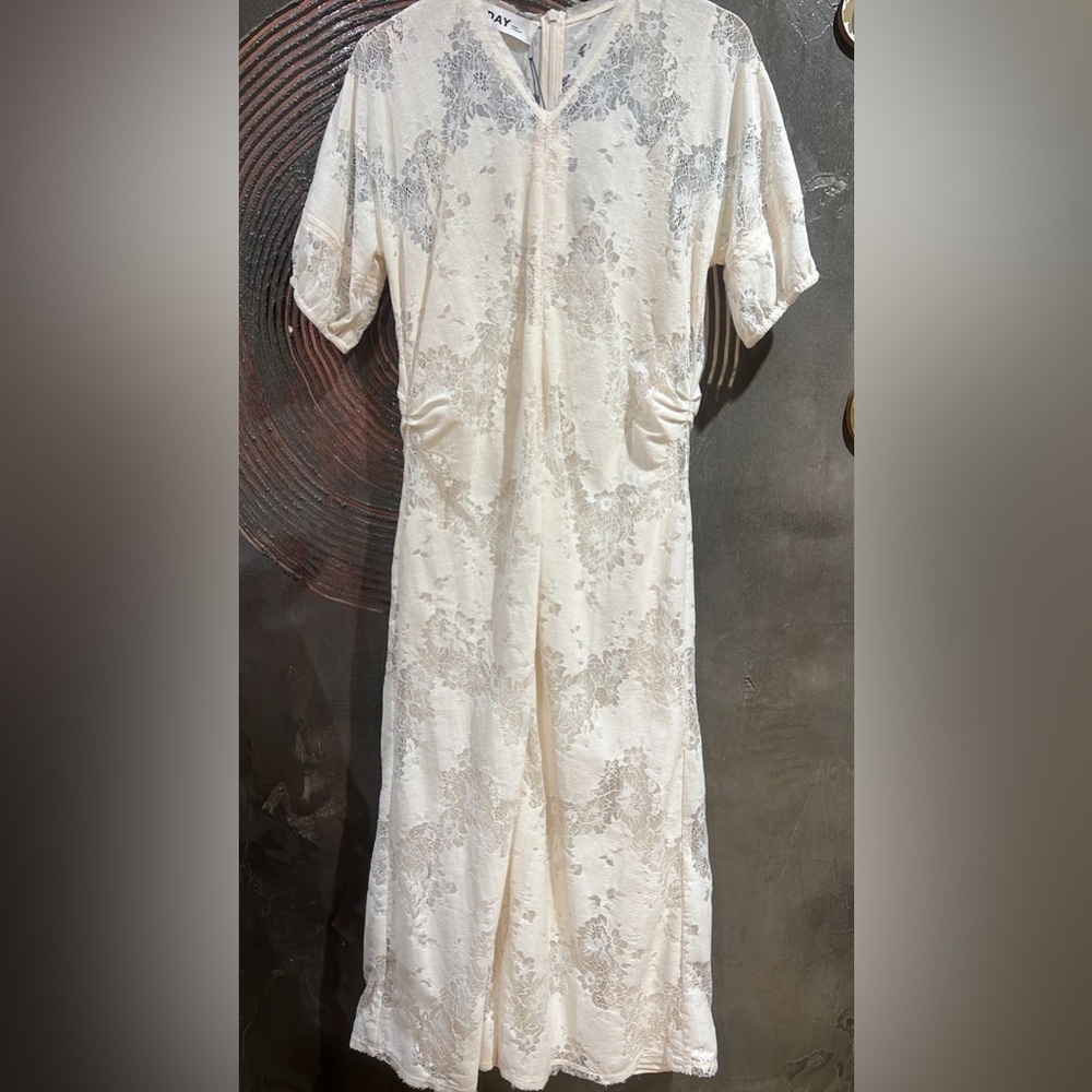 Day Birger et mikkelsen Elegant White Lace Dress | size Eu36 - Picture 6 of 7